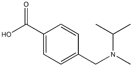 4-{[甲基(丙-2-基)氨基]甲基}苯甲酸 结构式