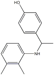 4-{1-[(2,3-dimethylphenyl)amino]ethyl}phenol 结构式