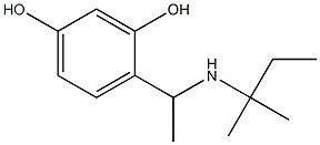 4-{1-[(2-methylbutan-2-yl)amino]ethyl}benzene-1,3-diol 结构式