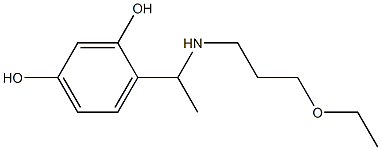 4-{1-[(3-ethoxypropyl)amino]ethyl}benzene-1,3-diol 结构式