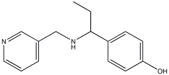 4-{1-[(pyridin-3-ylmethyl)amino]propyl}phenol 结构式