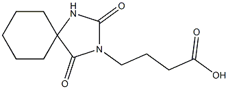 4-{2,4-dioxo-1,3-diazaspiro[4.5]decan-3-yl}butanoic acid 结构式