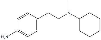 4-{2-[cyclohexyl(methyl)amino]ethyl}aniline 结构式