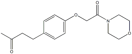 4-{4-[2-(morpholin-4-yl)-2-oxoethoxy]phenyl}butan-2-one 结构式