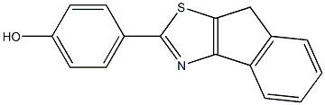 4-{8H-indeno[1,2-d][1,3]thiazol-2-yl}phenol 结构式