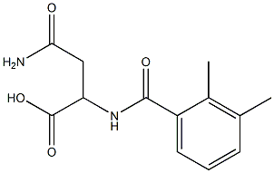 4-amino-2-[(2,3-dimethylbenzoyl)amino]-4-oxobutanoic acid 结构式