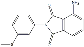 4-amino-2-[3-(methylsulfanyl)phenyl]-2,3-dihydro-1H-isoindole-1,3-dione 结构式