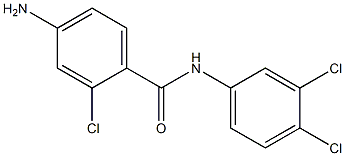 4-amino-2-chloro-N-(3,4-dichlorophenyl)benzamide 结构式