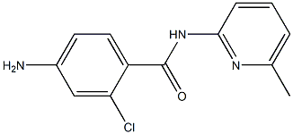 4-amino-2-chloro-N-(6-methylpyridin-2-yl)benzamide 结构式