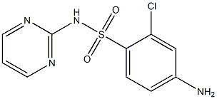 4-amino-2-chloro-N-(pyrimidin-2-yl)benzene-1-sulfonamide 结构式