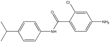 4-amino-2-chloro-N-[4-(propan-2-yl)phenyl]benzamide 结构式