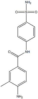 4-amino-3-methyl-N-(4-sulfamoylphenyl)benzamide 结构式