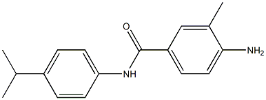 4-amino-3-methyl-N-[4-(propan-2-yl)phenyl]benzamide 结构式