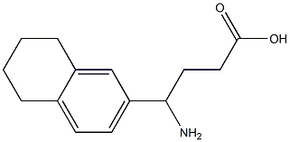 4-amino-4-(5,6,7,8-tetrahydronaphthalen-2-yl)butanoic acid 结构式