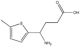 4-amino-4-(5-methylthiophen-2-yl)butanoic acid 结构式