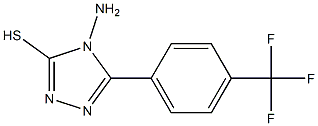 4-amino-5-[4-(trifluoromethyl)phenyl]-4H-1,2,4-triazole-3-thiol 结构式