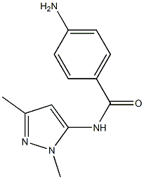 4-amino-N-(1,3-dimethyl-1H-pyrazol-5-yl)benzamide 结构式