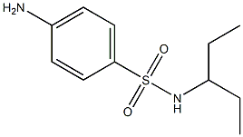 4-amino-N-(1-ethylpropyl)benzenesulfonamide 结构式