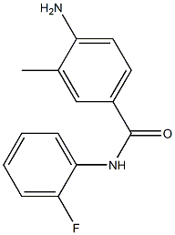 4-amino-N-(2-fluorophenyl)-3-methylbenzamide 结构式