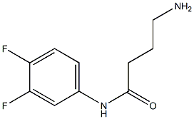 4-amino-N-(3,4-difluorophenyl)butanamide 结构式