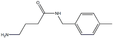 4-amino-N-(4-methylbenzyl)butanamide 结构式