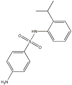 4-amino-N-[2-(propan-2-yl)phenyl]benzene-1-sulfonamide 结构式
