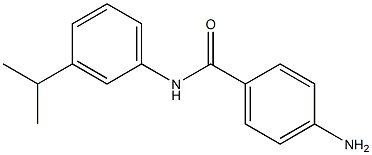 4-amino-N-[3-(propan-2-yl)phenyl]benzamide 结构式