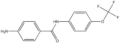 4-amino-N-[4-(trifluoromethoxy)phenyl]benzamide 结构式
