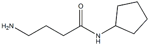 4-amino-N-cyclopentylbutanamide 结构式