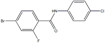 4-bromo-N-(4-chlorophenyl)-2-fluorobenzamide 结构式