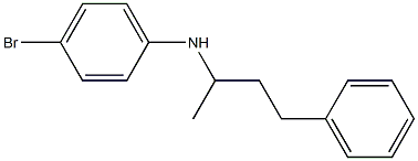 4-bromo-N-(4-phenylbutan-2-yl)aniline 结构式