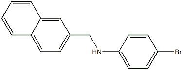 4-bromo-N-(naphthalen-2-ylmethyl)aniline 结构式