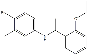 4-bromo-N-[1-(2-ethoxyphenyl)ethyl]-3-methylaniline 结构式