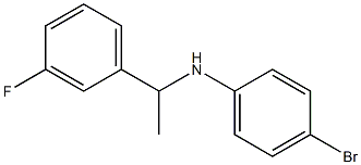 4-bromo-N-[1-(3-fluorophenyl)ethyl]aniline 结构式