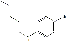 4-bromo-N-pentylaniline 结构式