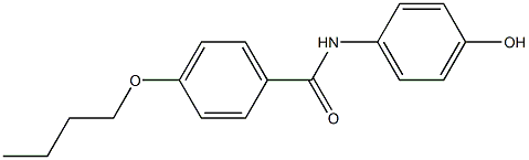 4-butoxy-N-(4-hydroxyphenyl)benzamide 结构式