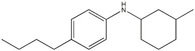 4-butyl-N-(3-methylcyclohexyl)aniline 结构式