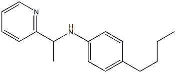 4-butyl-N-[1-(pyridin-2-yl)ethyl]aniline 结构式