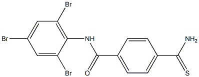 4-carbamothioyl-N-(2,4,6-tribromophenyl)benzamide 结构式