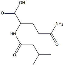 4-carbamoyl-2-(3-methylbutanamido)butanoic acid 结构式