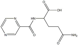 4-carbamoyl-2-(pyrazin-2-ylformamido)butanoic acid 结构式