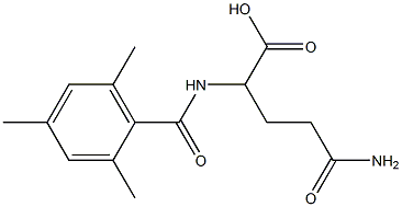 4-carbamoyl-2-[(2,4,6-trimethylphenyl)formamido]butanoic acid 结构式