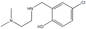 4-chloro-2-({[2-(dimethylamino)ethyl]amino}methyl)phenol 结构式