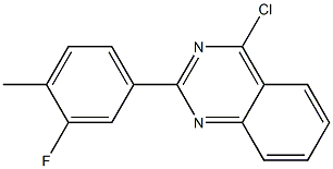 4-chloro-2-(3-fluoro-4-methylphenyl)quinazoline 结构式