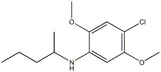 4-chloro-2,5-dimethoxy-N-(pentan-2-yl)aniline 结构式