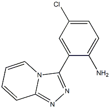 4-chloro-2-[1,2,4]triazolo[4,3-a]pyridin-3-ylaniline 结构式