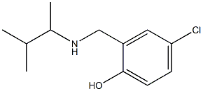 4-chloro-2-{[(3-methylbutan-2-yl)amino]methyl}phenol 结构式