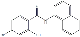 4-chloro-2-hydroxy-N-(naphthalen-1-yl)benzamide 结构式