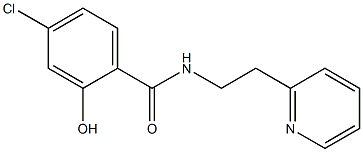 4-chloro-2-hydroxy-N-[2-(pyridin-2-yl)ethyl]benzamide 结构式