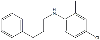 4-chloro-2-methyl-N-(3-phenylpropyl)aniline 结构式